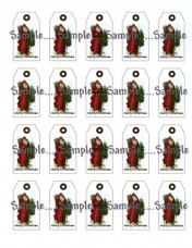 T 1 - Tiny Santa Hang Tags T 1 - Tiny Santa Hang Tags